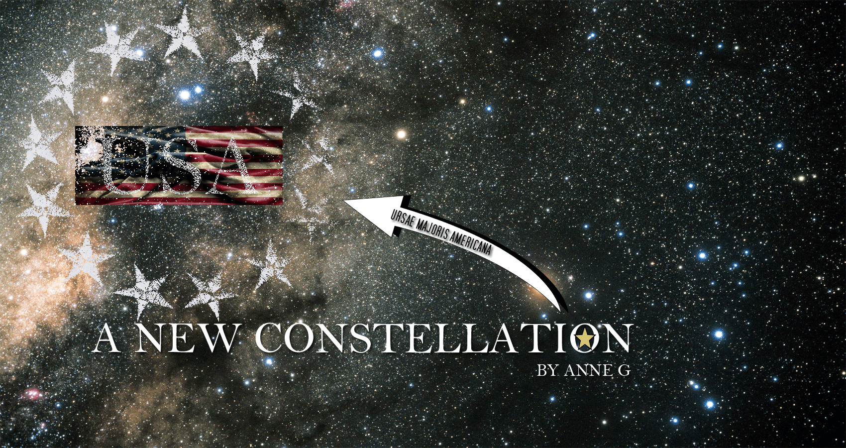 A New Constellation spillwords poem by Anne G