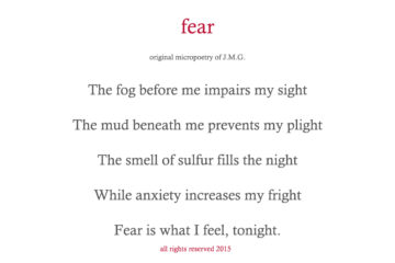 spillwords.com Fear by J.M.G.