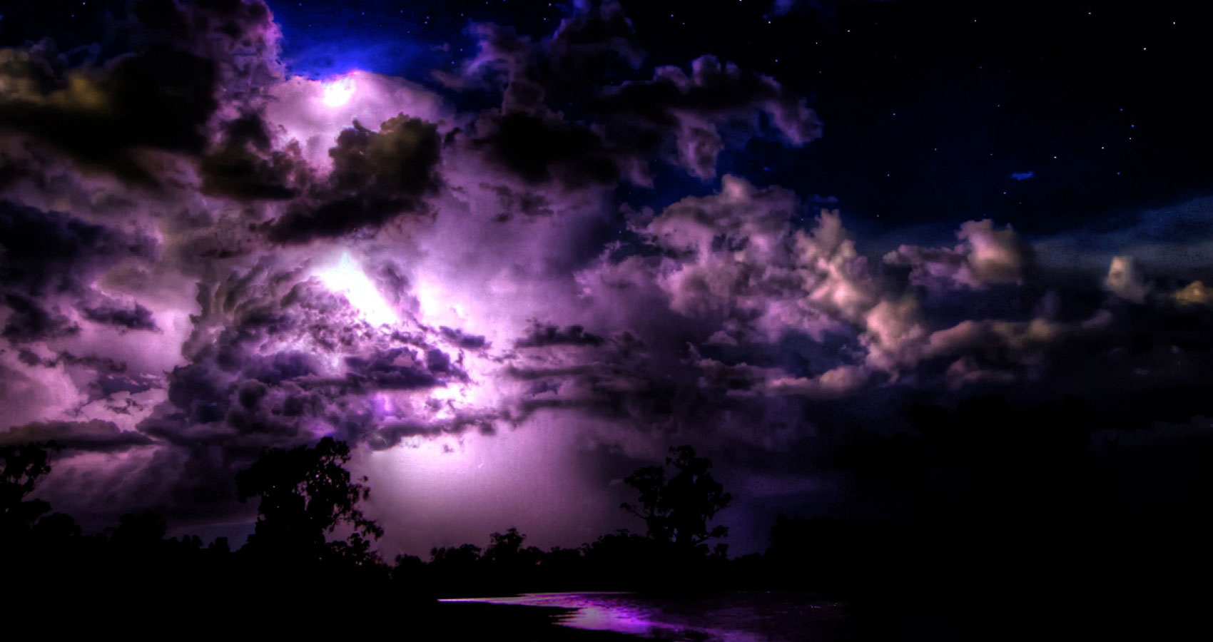 dark purple sky
