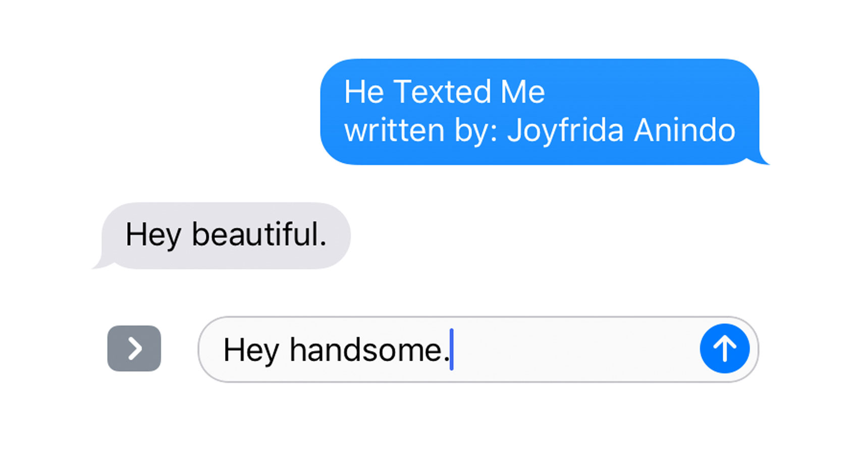 He Texted Me written by Joyfrida Anindo at Spillwords.com