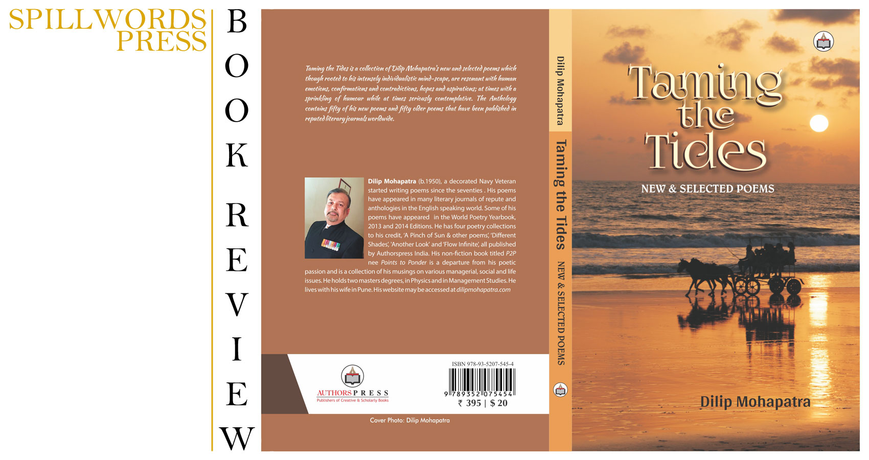 Book Review - 'Taming the Tides', a book of poetry by Dilip Mohapatra at Spillwords.com