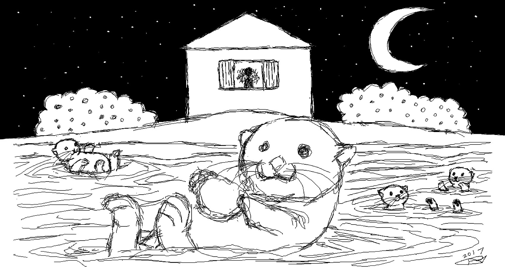 Otters In The Lake by Robyn MacKinnon at Spillwords.com
