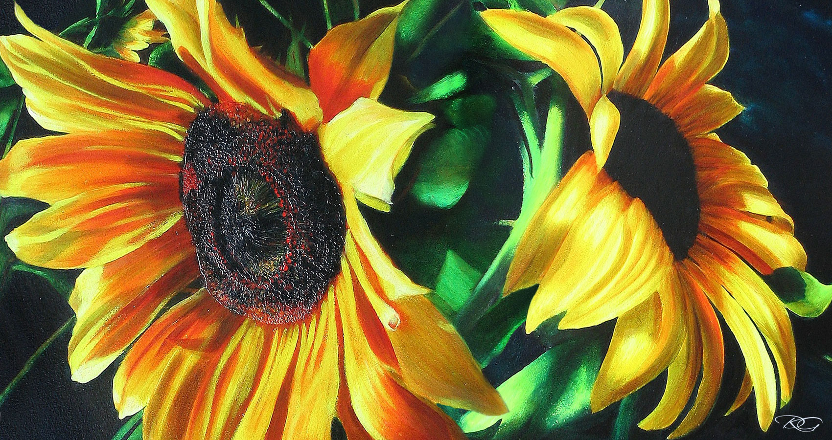 Sunflowers, a poem written by Eliza Segiet at Spillwords.com