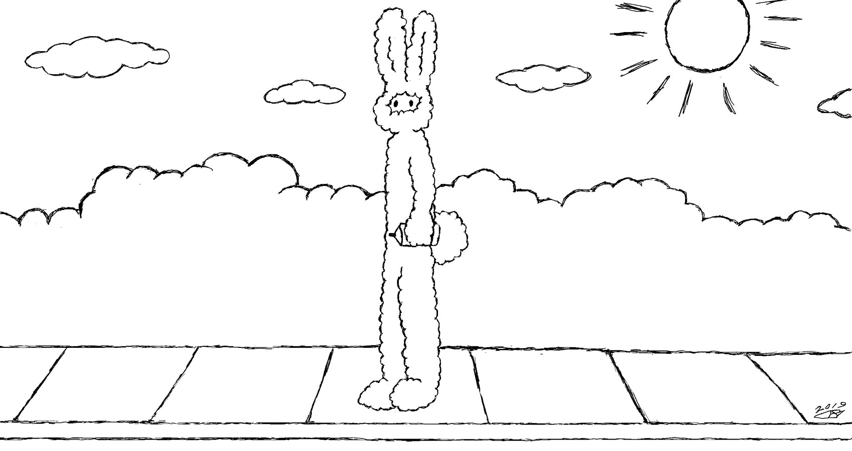 Florida Man - Bunny in the Neighbourhood, by Robyn MacKinnon at Spillwords.com