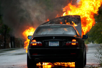 Car Fire, a poem written by James Gabriel at Spillwords.com