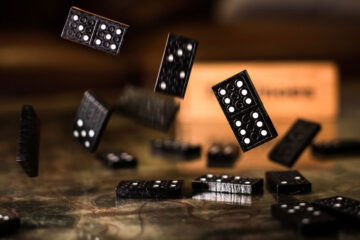 Domino Effect, micropoetry written by Christine E. Ray at Spillwords.com