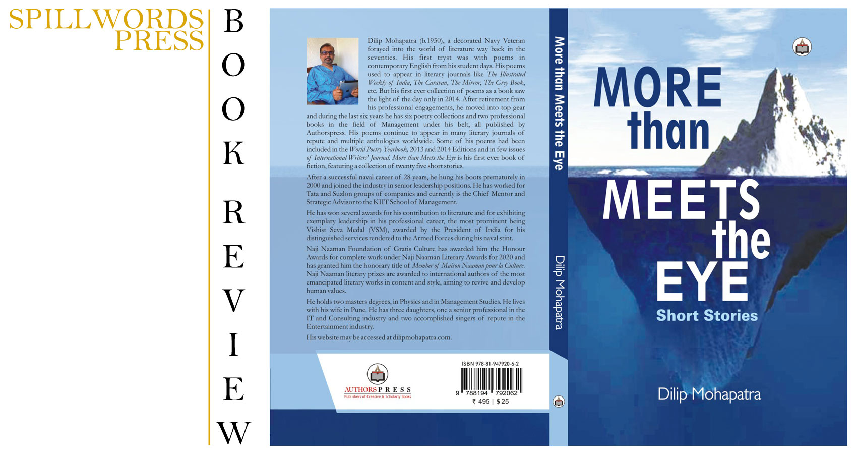 Book Review - 'More Than Meets the Eye', a book of short stories by Dilip Mohapatra at Spillwords.com