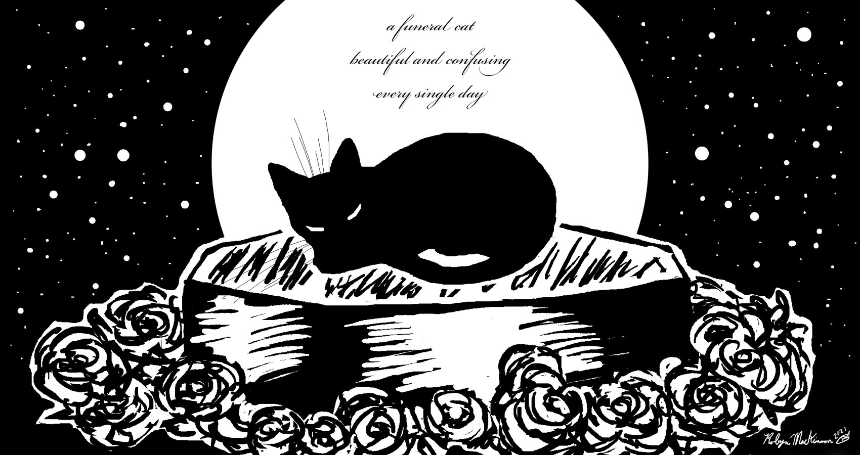 Funeral Cat, a haiku by Robyn MacKinnon at Spillwords.com