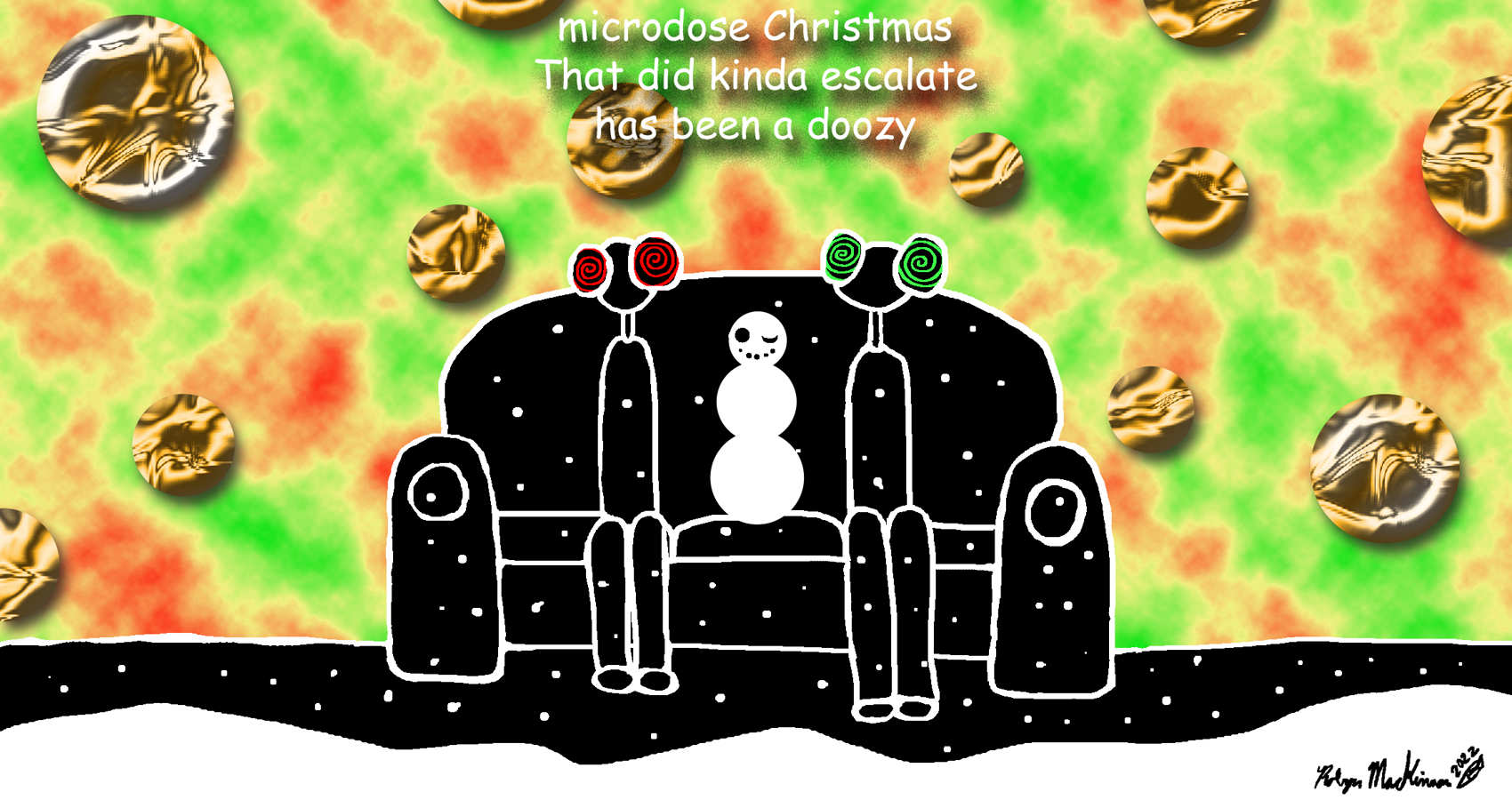 Microdose Christmas, a haiku by Robyn MacKinnon at Spillwords.com