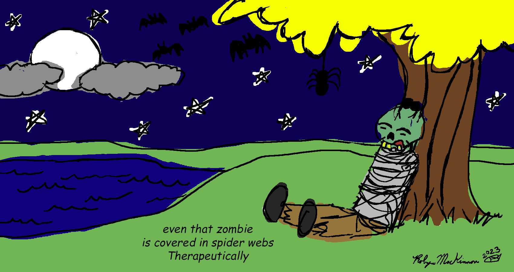 Spiderweb Therapy, haiku by Robyn MacKinnon at Spillwords.com