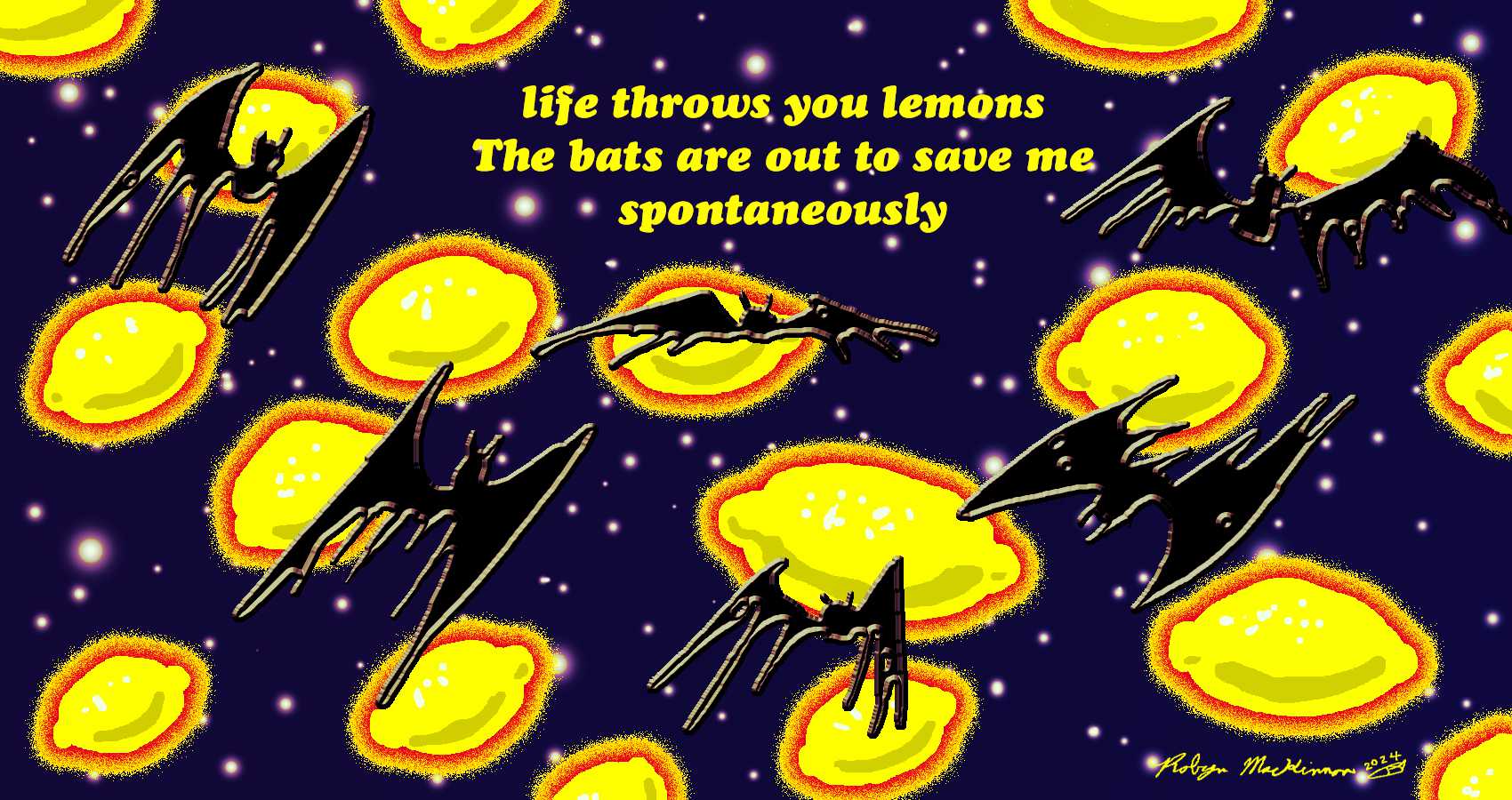 The Lemons and The Bats, haiku by Robyn MacKinnon at Spillwords.com