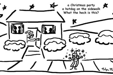 Christmas Hotdog, a haiku by Robyn MacKinnon at Spillwords.com