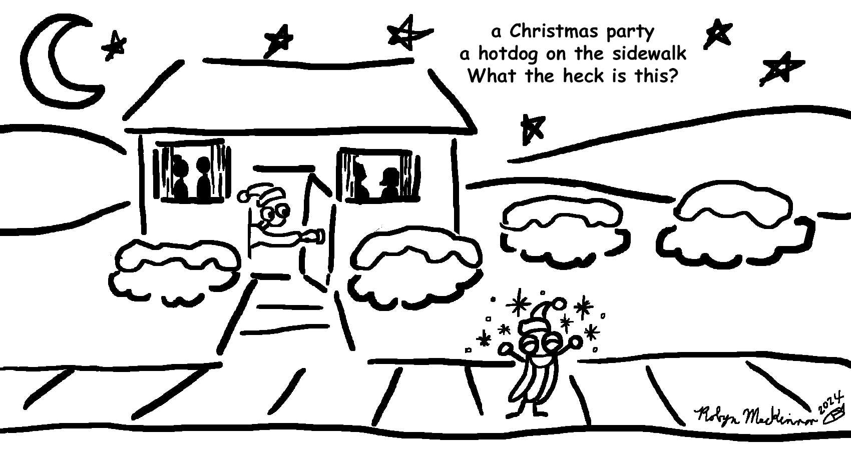 Christmas Hotdog, a haiku by Robyn MacKinnon at Spillwords.com