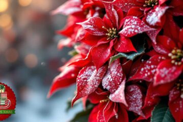 Poinsettia Wreath in a December Churchyard, poetry by Polly Oliver at Spillwords.com