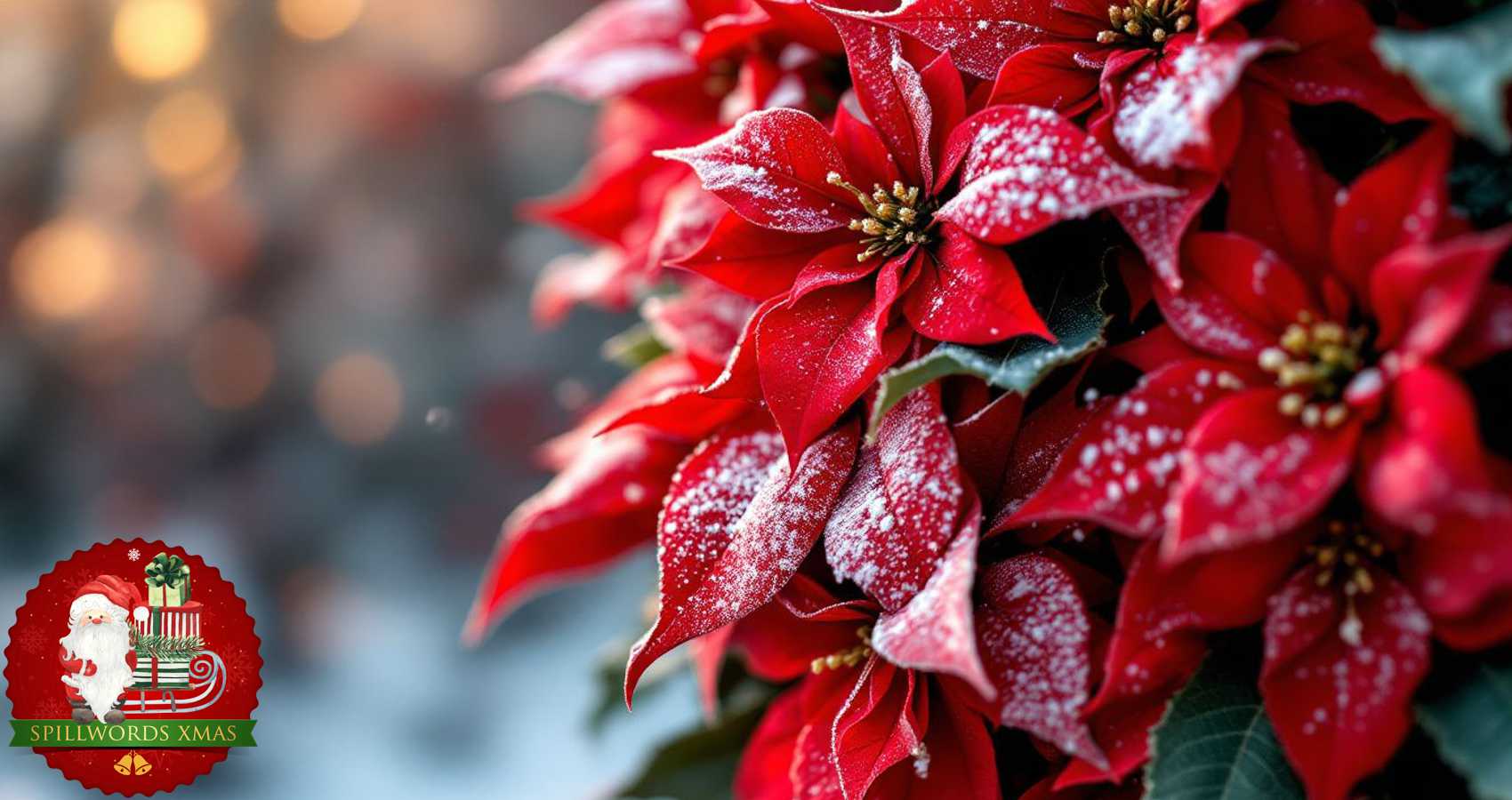 Poinsettia Wreath in a December Churchyard, poetry by Polly Oliver at Spillwords.com