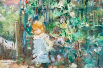 Berthe Morisot Child in the Hollyhocks, 1881, a poem by Aleathia Drehmer at Spillwords.com
