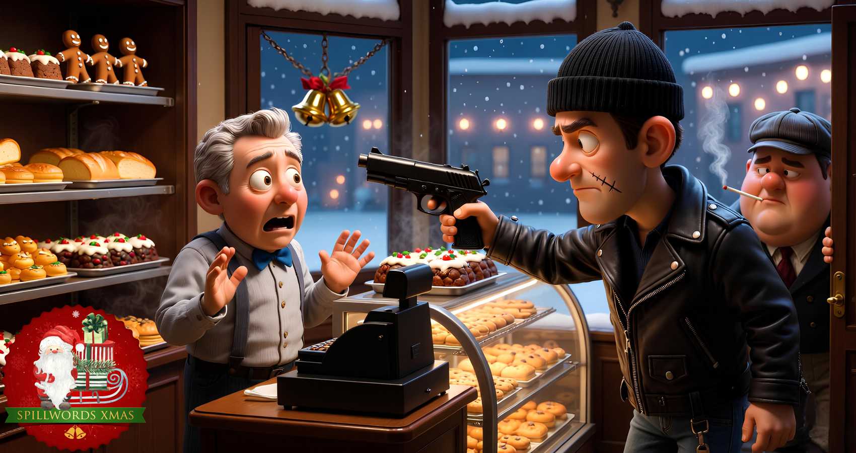 The Great Christmas Eve Bakery Heist, micro fiction by G. Lynn Brown at Spillwords.com
