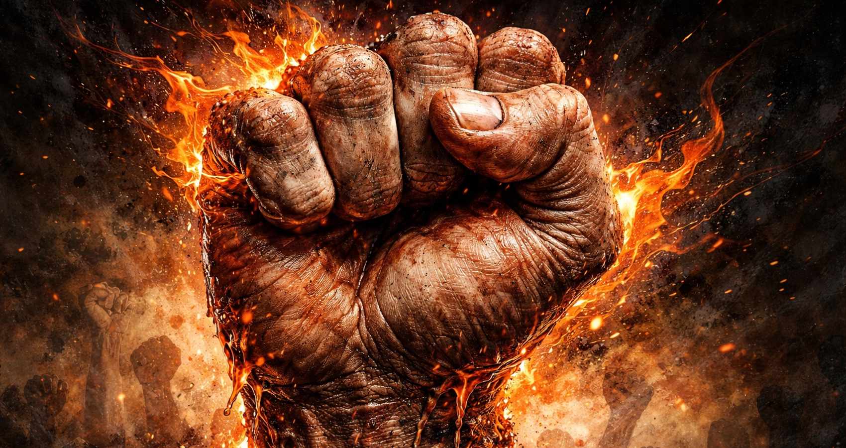 Fists of Fire, a poem by Lawrence Langman at Spillwords.com