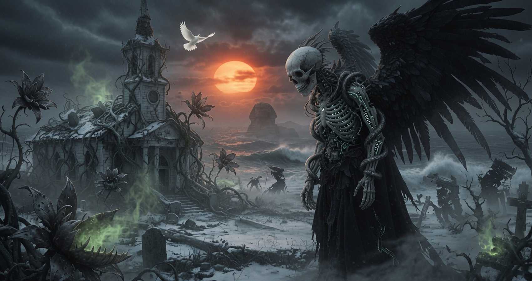 Apocalypse-Skull-God (The War), poetry by Yucheng Tao at Spillwords.com